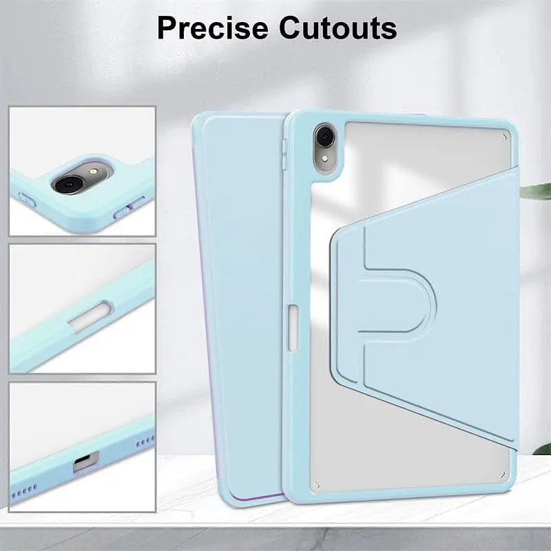 Чохол TPUCristal Pen holder 360 для Xiaomi Redmi Pad 2 2025 Голубий - фото 4