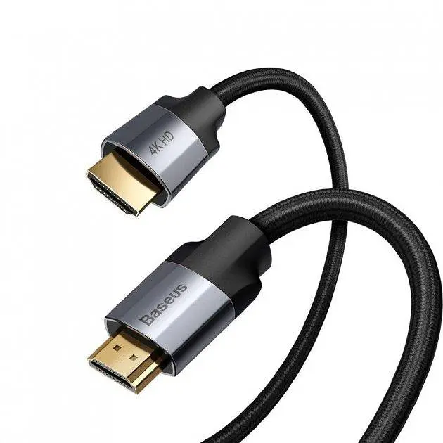 Кабель Baseus Enjoyment Series HDMI - HDMI 4KHD 5m CAKSX-E0G Black-Grey - фото 4
