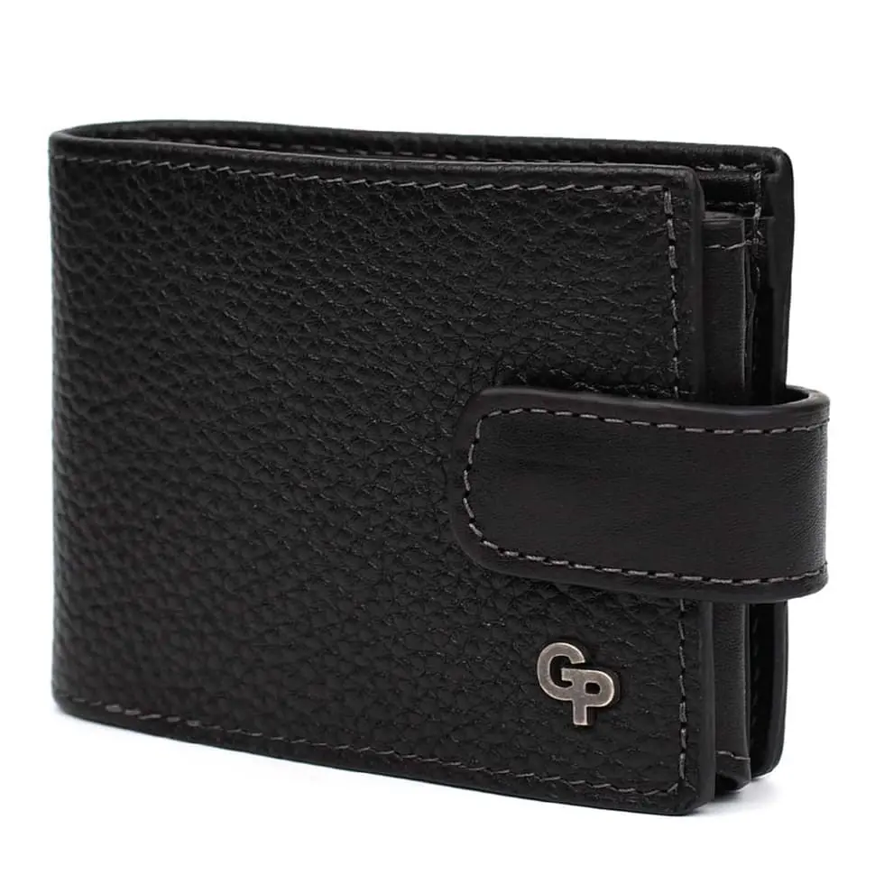 Портмоне из флотара с хлястиком GRANDE PELLE 11х9х2.5 см acs0032095 - фото 4