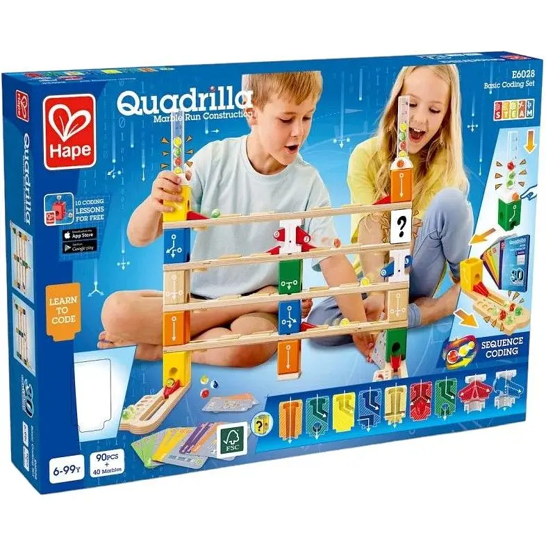 Конструктор-лабиринт Hape Quadrilla Программирование основания 130 элементов (E6028) - фото 6