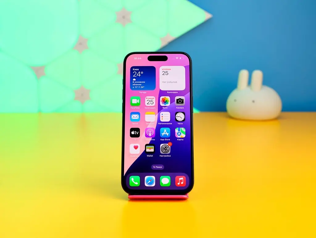 Смартфон Apple iPhone 15 Pro 128 ГБ синій титан (MTV03) б/в [176143] - фото 2
