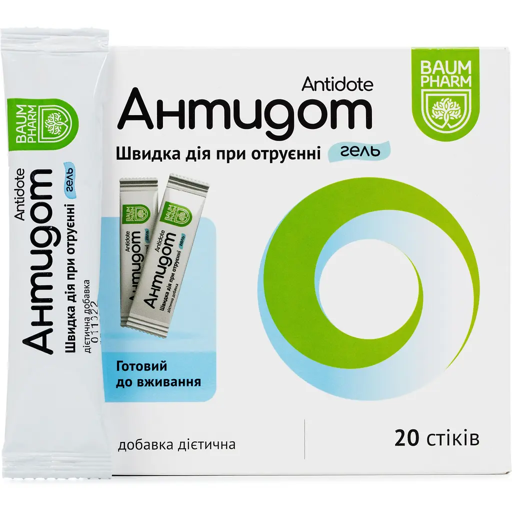 Антидот гель Baum Pharm зі смаком банана 20 стіків - фото 2