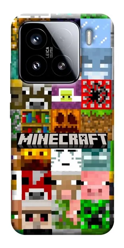 Чохол Demsky Minecraft collage для Xiaomi 15