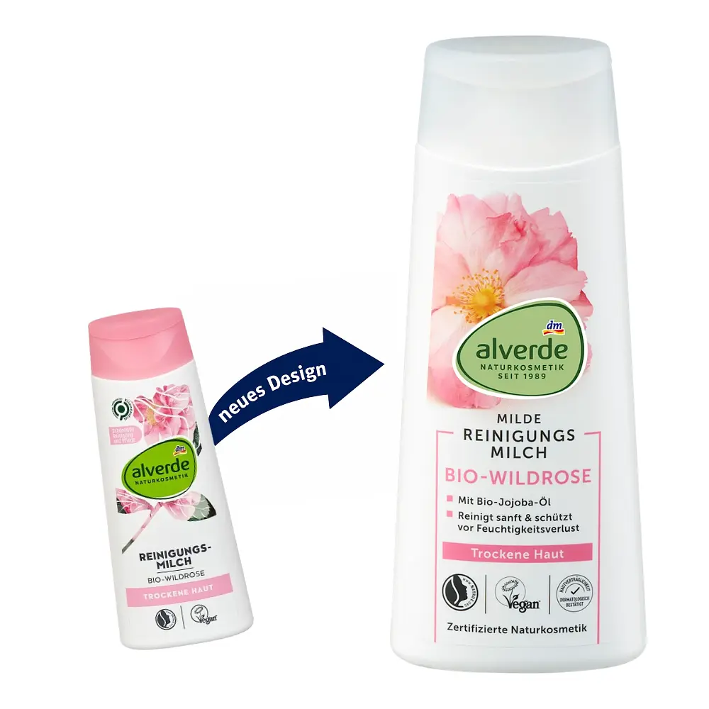 Очищувальне молочко Alverde Naturkosmetik з органічною шипшиною 200 мл - фото 4