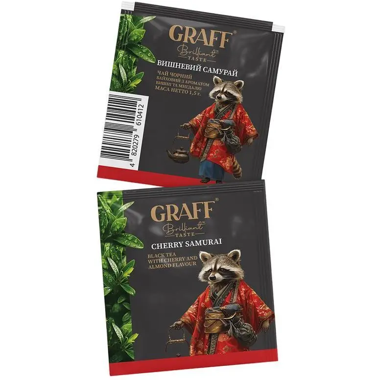 Чай черный Graff Cherry Samurai 30 г (20 шт. х 1.5 г) - фото 2