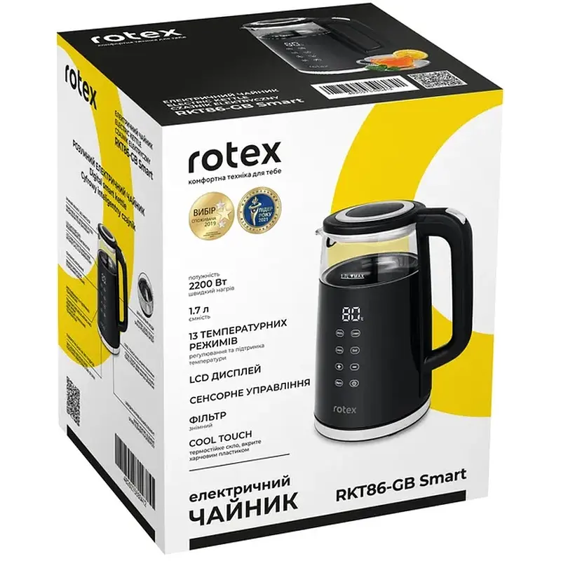 Електрочайник Rotex RKT86-GB Smart - фото 7