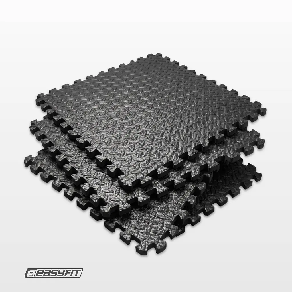 Татамі мат EasyFit SwallowTail 4 шт (60х60х1 см) пазл хвіст ластівки з бортиком - фото 7