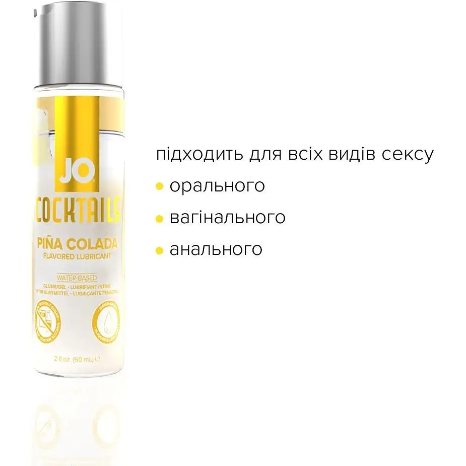 Лубрикант на водній основі System JO Cocktails - Pina Colada (60 мл) - фото 4
