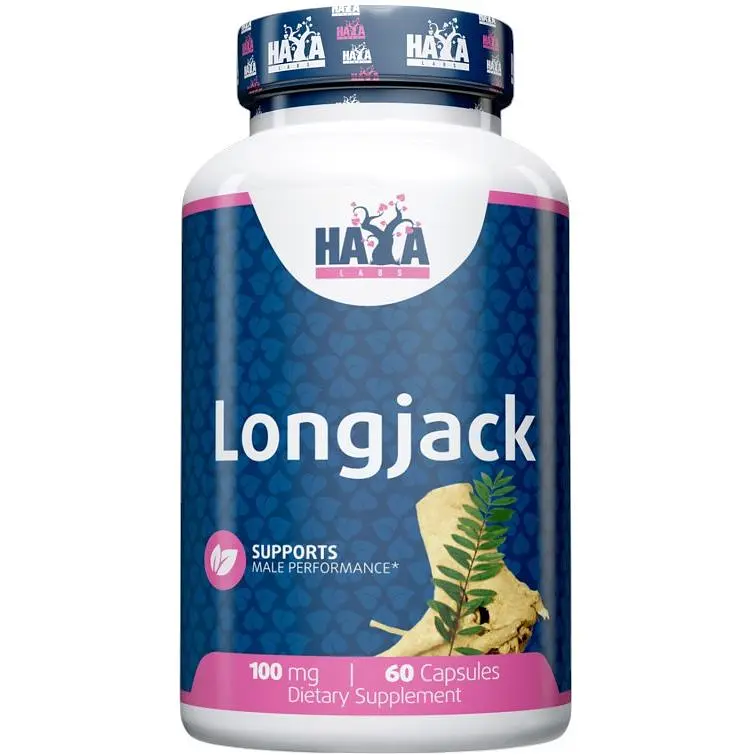 Стимулятор тестостерона Haya Labs LongJack 100:1 100 мг 60 капсул - фото 1