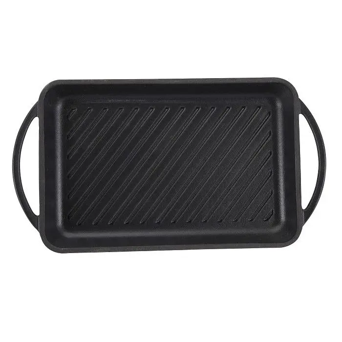 Сковорода-гриль Bergner Bbq lovers 33.5X22 см (BG-34132-BK) - фото 2
