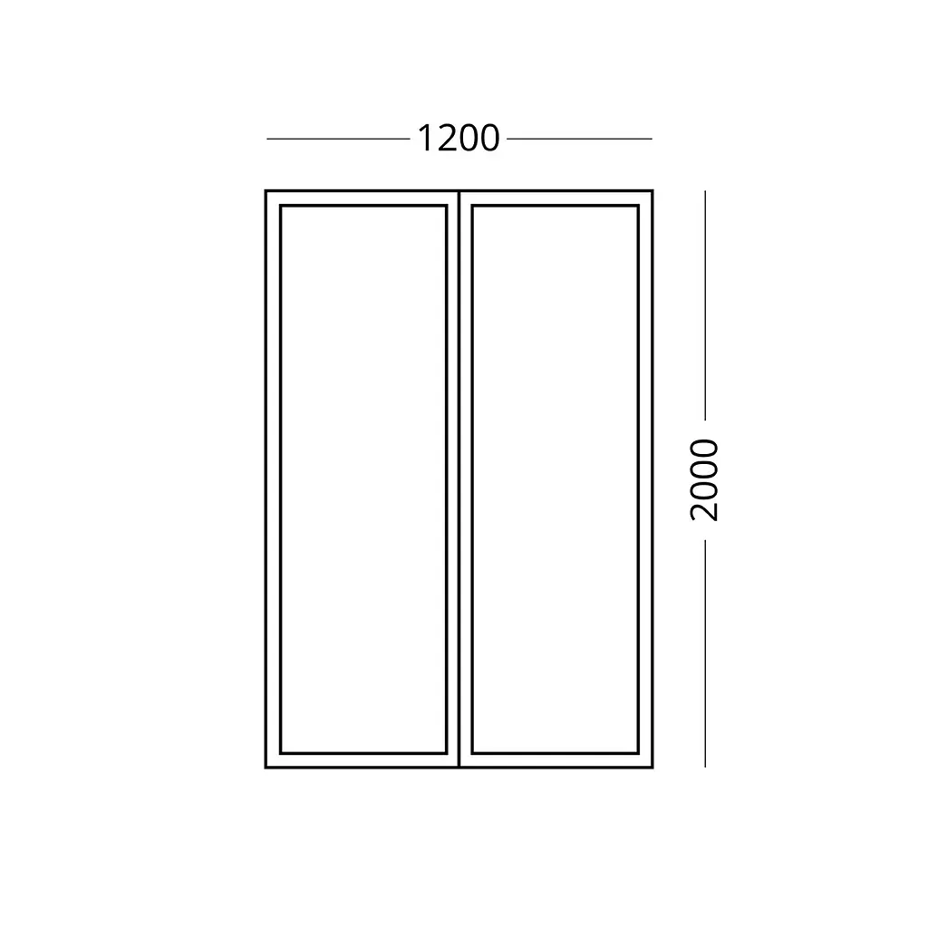 Магнитная москитная сетка на дверь 120×200 см с цельным магнитом - фото 2
