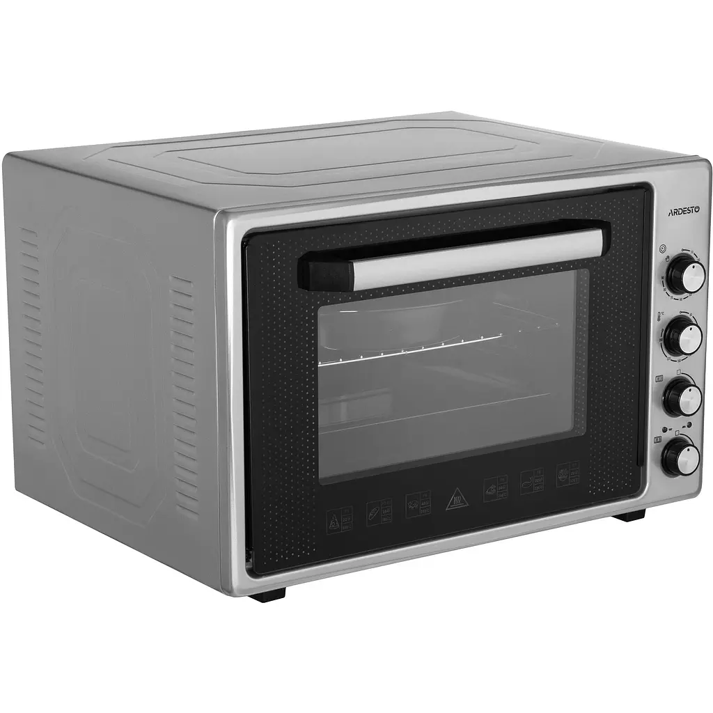 Печь электрическая Ardesto 70 л, 2000 Вт, механич., двойное стекло, серый - фото 2