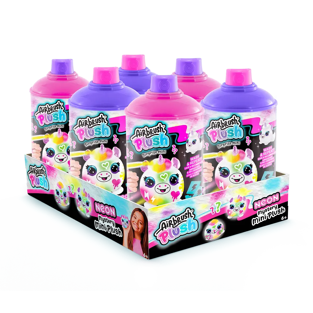 Набір для творчості Canal Toys DIY Airbrush Plush Неон міні сюрприз (AIR020) - фото 8