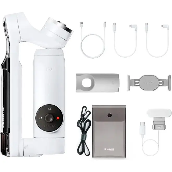 Стабілізатор відеозйомки Insta360 Flow Creator Kit White [87977] - фото 3