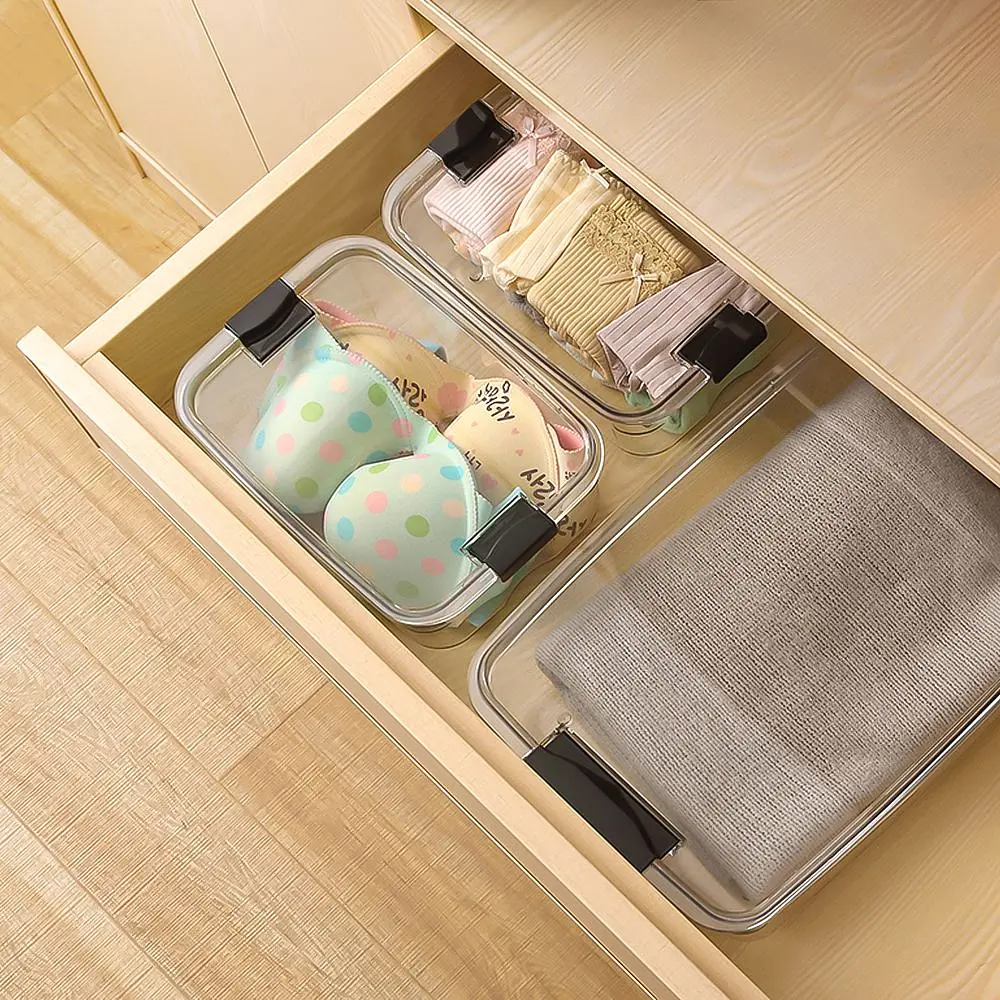 Ящик з кришкою МВМ My Home, 280х190х90 мм, прозорий (FH-35 XS T) - фото 3