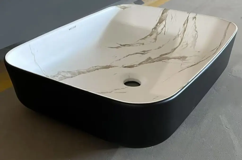 Умивальник накладний Mixxus Premium Diverse-0110 marble-Black 500x390x130 мм MP6517, Мармур - фото 5