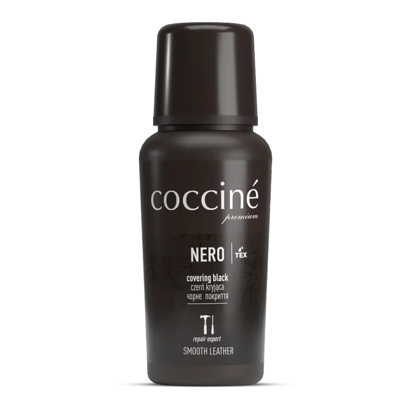 Крем-паста для взуття Coccine Nero, чорна, 75 мл — відновлення кольору та блиску шкіри