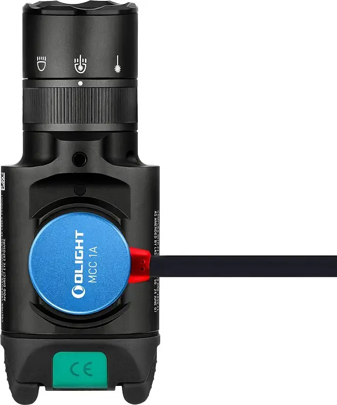 Фонарь с ЛЦВ Olight Baldr Pro R Green Laser Black - фото 8