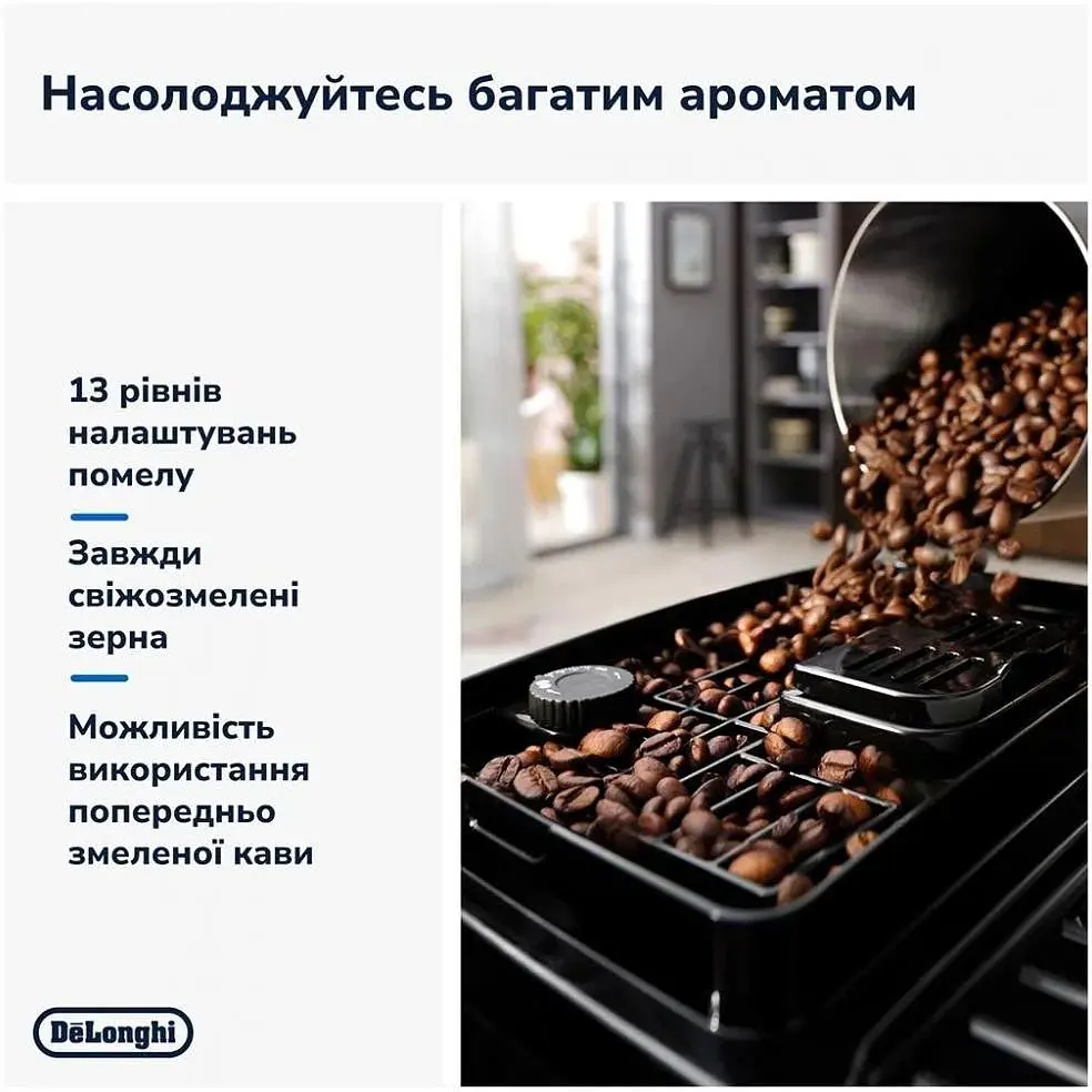 Кавомашина автоматична Delonghi Magnifica Start Ecam 220.60.B - фото 8