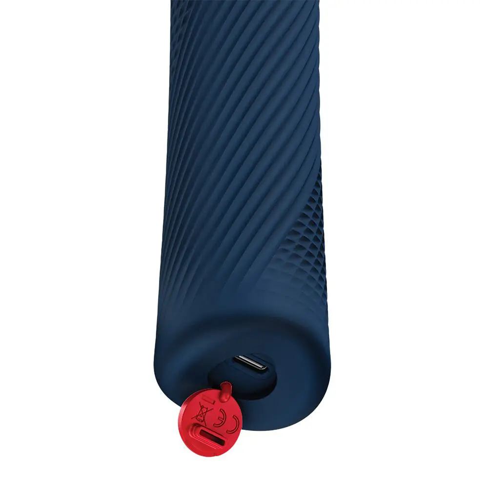 Вібромасажер Fun Factory VIM Vibrating Wand Nightblue, суперпотужний та легкий, до 6 годин роботи - фото 4