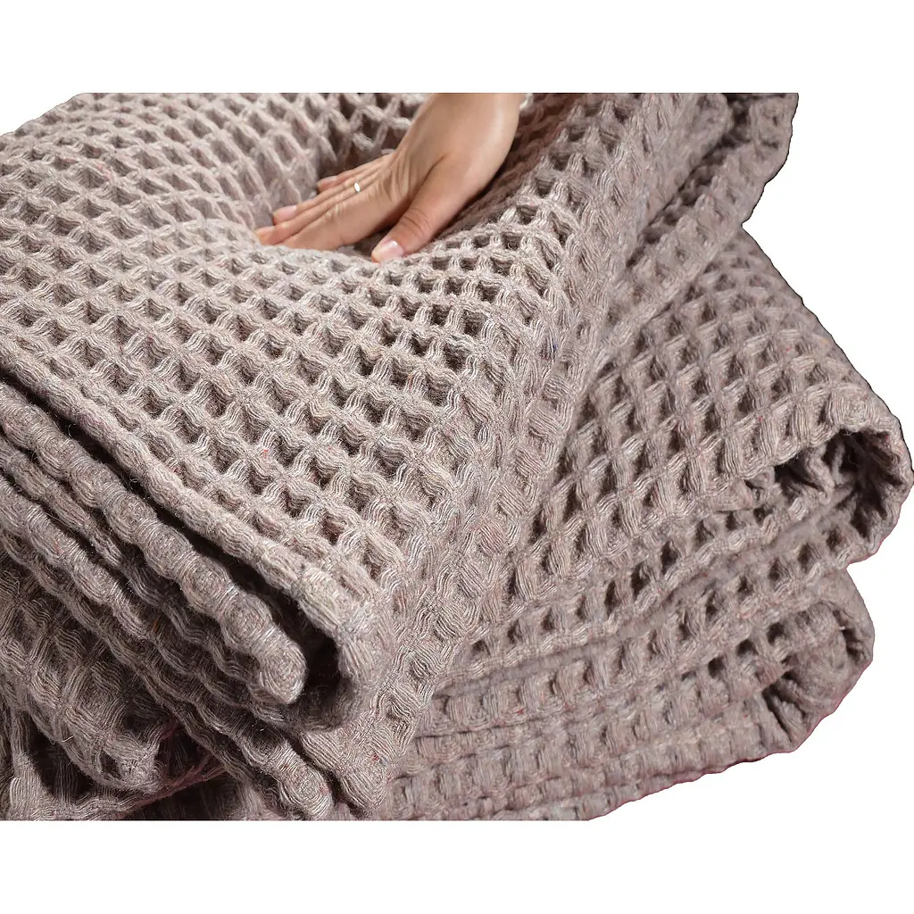 Плед Ярослав 3D напіввовняний 140х200 см коричневий (56283) - фото 4