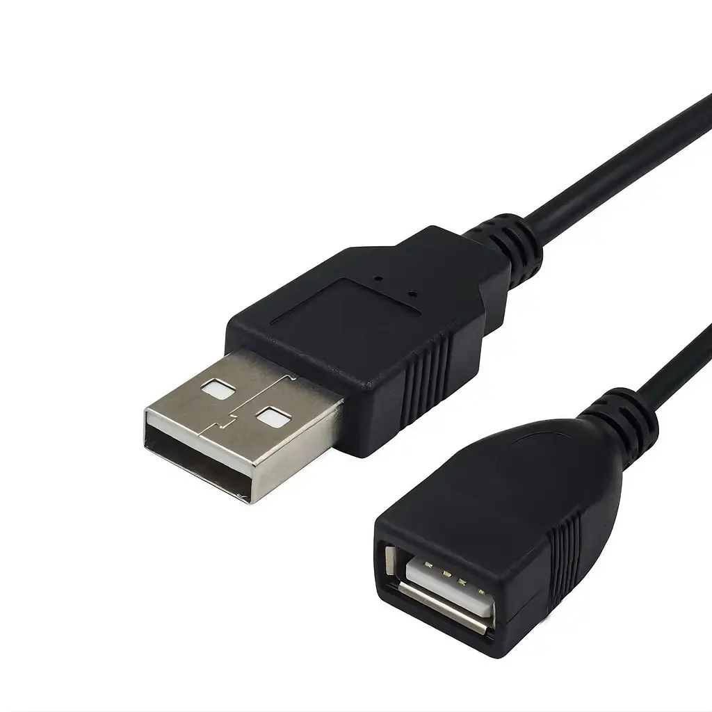 Кабель питания USB с выключателем 28 см черный - фото 3