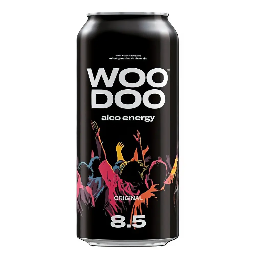 Напій слабоалкогольний Woo Doo енергетичний сильногазований 0.5 л