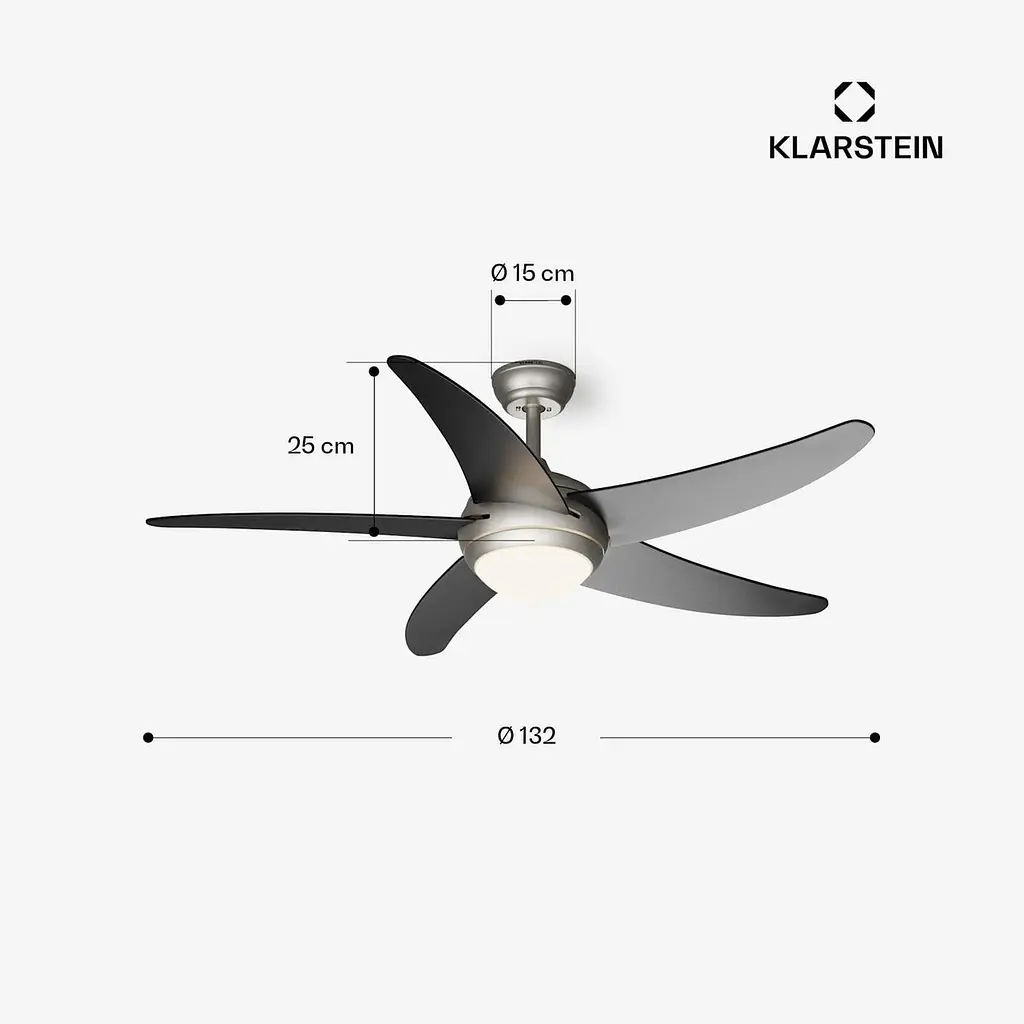 Стельовий вентилятор Klarstein Bolero Smart 55 Вт Чорний (10046083) - фото 2