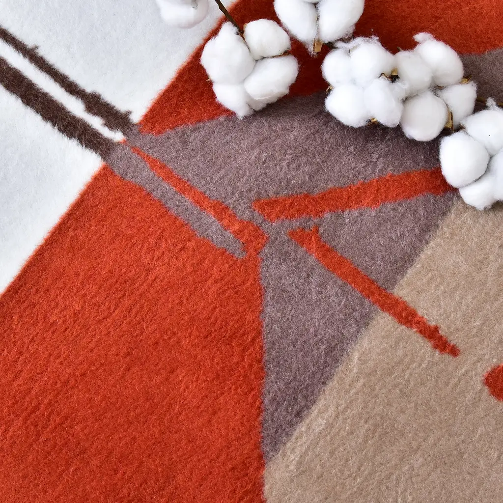 Плед-покривало Ideia Kassandra бавовняний 200х150 см помаранчевий (8000029914 помаранч) - фото 3