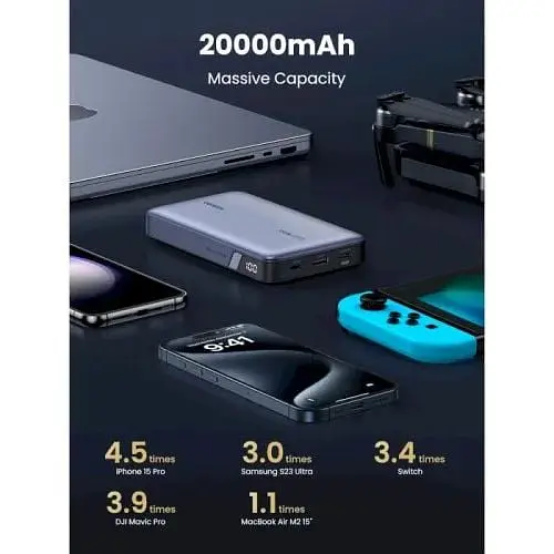 Внешний аккумулятор Ugreen PB720 20000mAh 100W Two-way FC (25188) UGR-25188 - фото 9