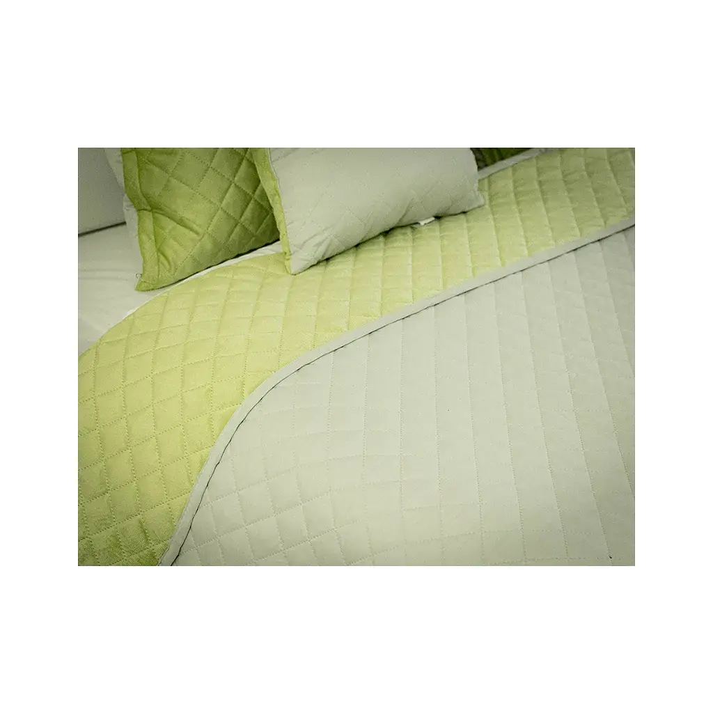 Покривало Руно Olive Green ромб велюр 180х220 (340.55_Olive Green ромб) - фото 10