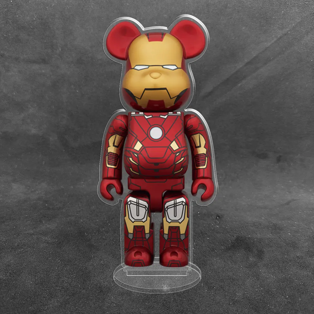 Акрилова колекційна фігурка Bearbrick Iron Man - фото 2