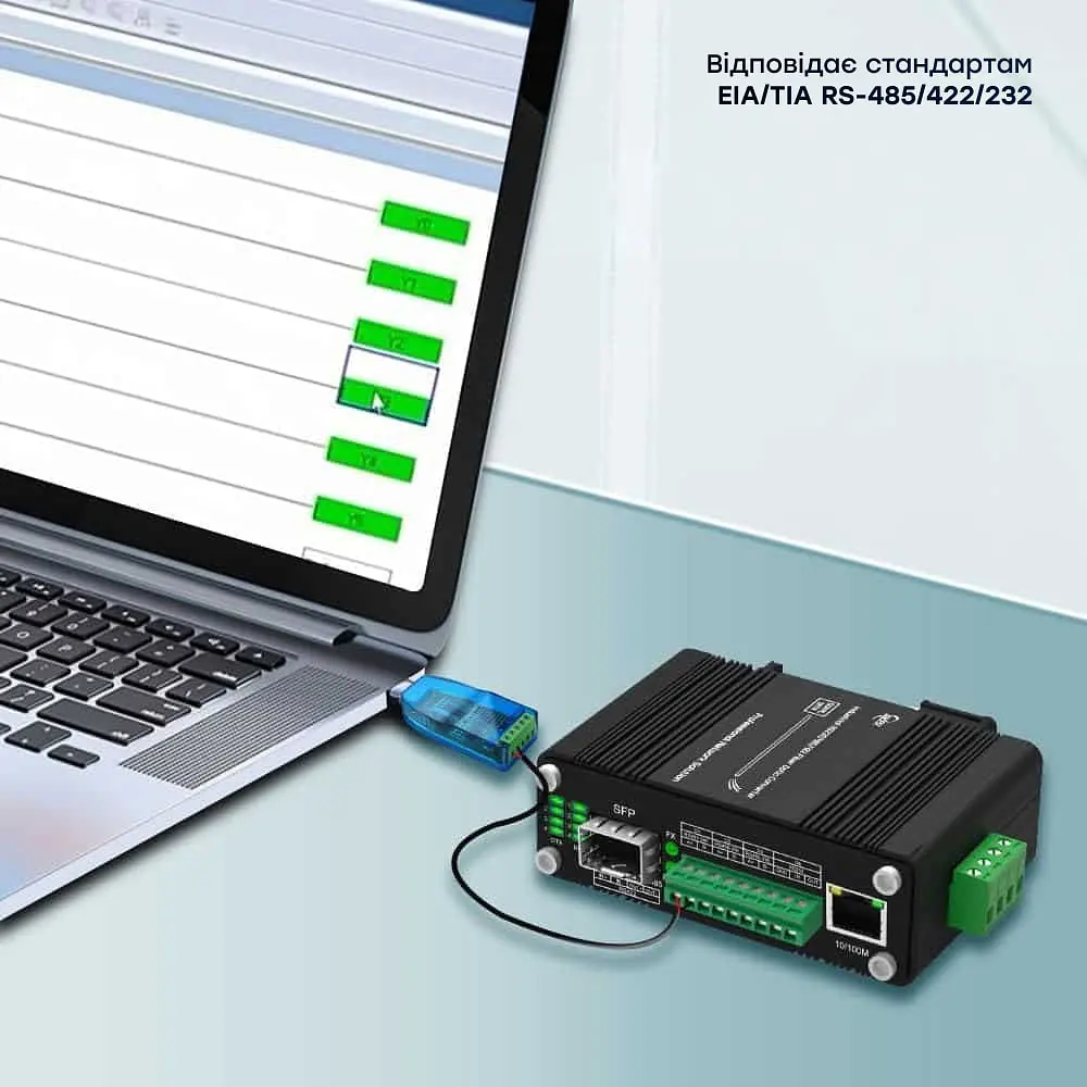 Медиаконвертер E-LINK LNK-IMCRS1100-SFP RS232/RS485/RS422 (73-00156) - фото 13