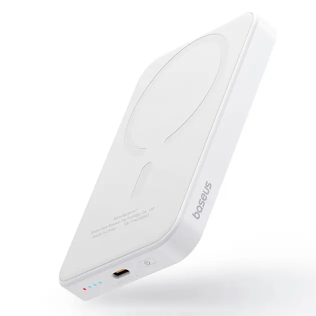Зовнішній акумулятор - магнітне зарядне Baseus MagSafe Power Bank 5000mAh 20W (PPCXM05) - фото 2