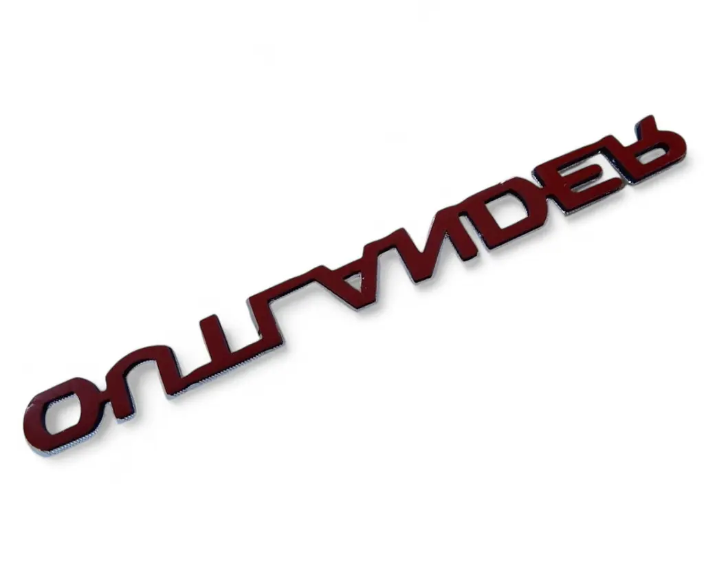 Емблема напис Outlander для Mitsubishi Хром 163х14 мм (на скотчі) 7415A401 - фото 4