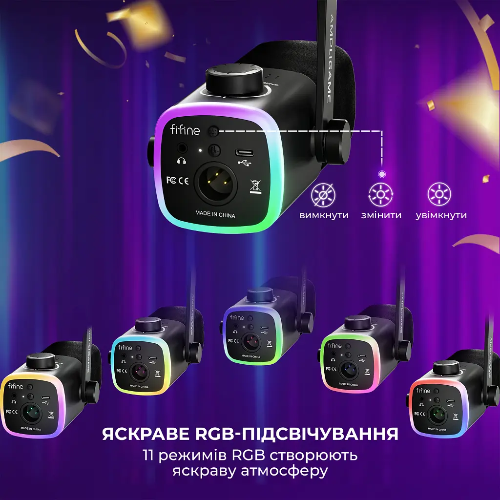 Мікрофон Fifine AM9 USB Black (AM9) - фото 12
