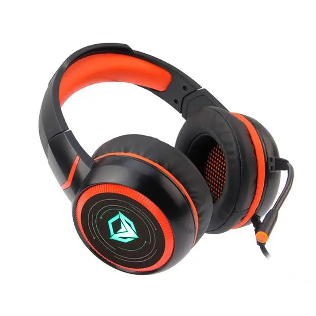 Дротова ігрова гарнітура Meetion Gaming Backlit HiFi MT-HP030, USB, 2.2m, black - фото 3