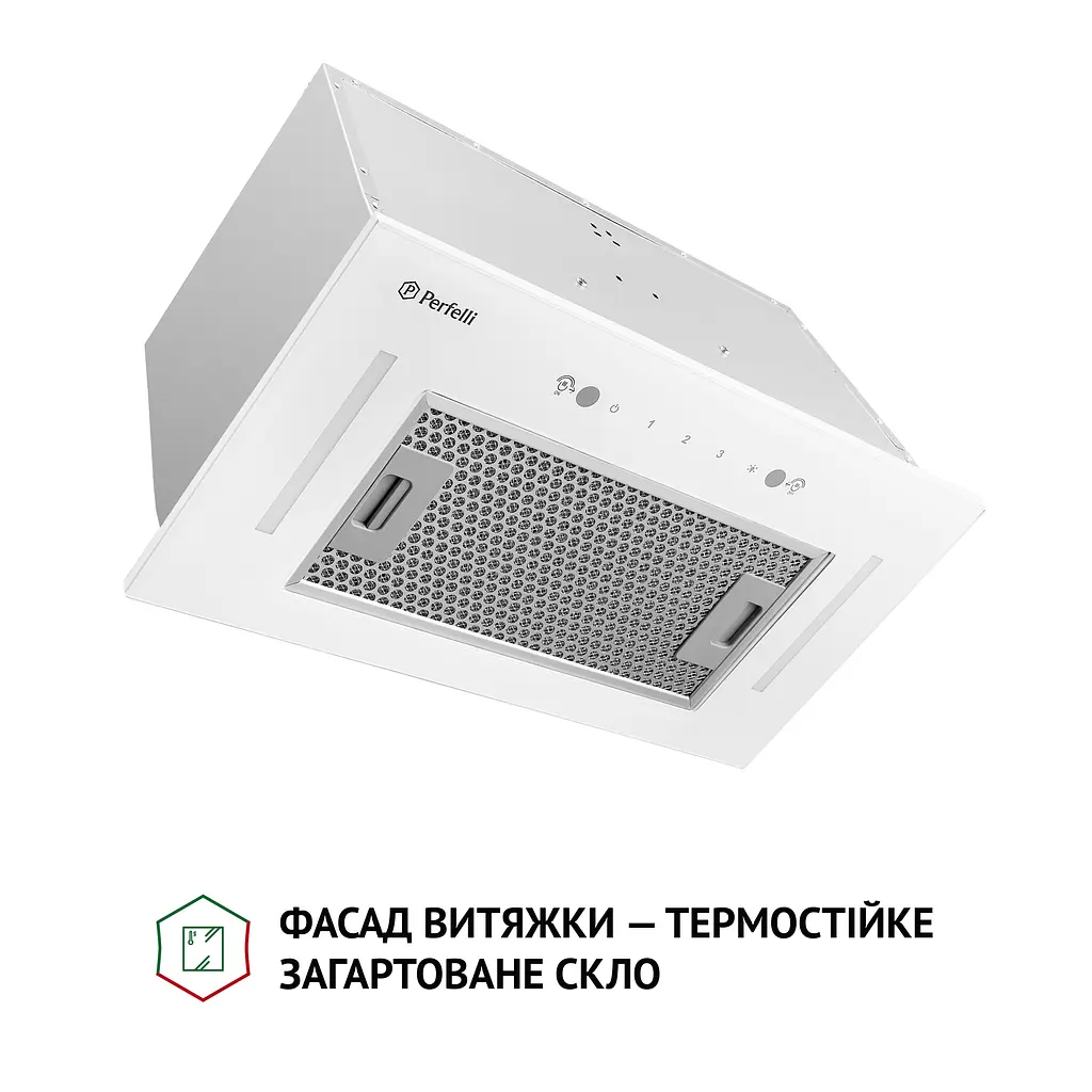 Витяжка повновбудована PERFELLI BIS 58844 WH 1200 LED - фото 2