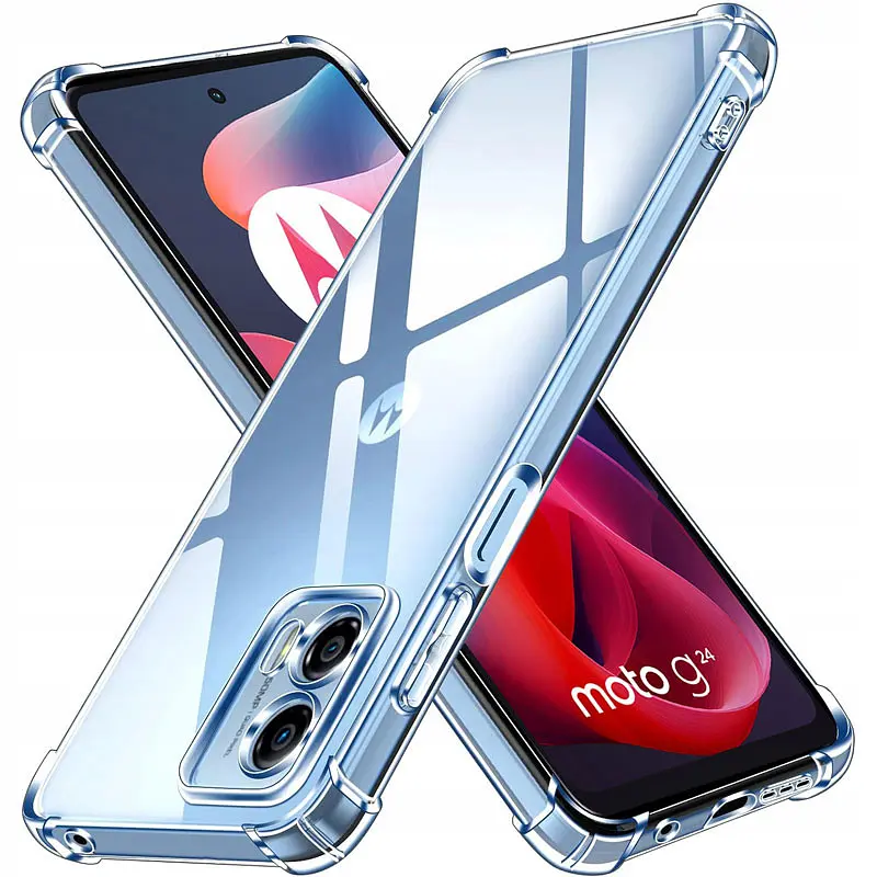 TPU чохол Getman Ease logo посилені кути Full Camera для Motorola Moto G24 Безбарвний (прозорий) - фото 2