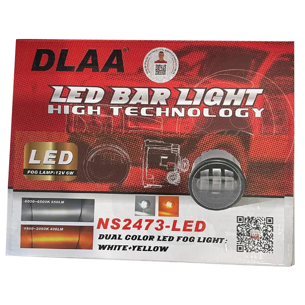 LED Протитуманні фари Nissan 12V 12W для авто з 2022 року Біле та Жовте Світло (NS-2473-LED-DUAL) - фото 5