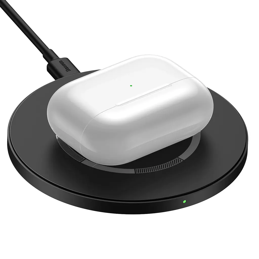 Беспроводное зарядное устройство для Baseus Simple Magnetic Черный (WXJK-E01) - фото 3