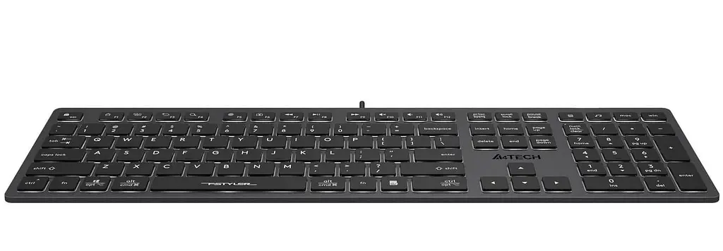 Клавіатура A4Tech Fstyler FX60 White Backlit USB Grey (FX60 USB (Grey) White backlit) - фото 4