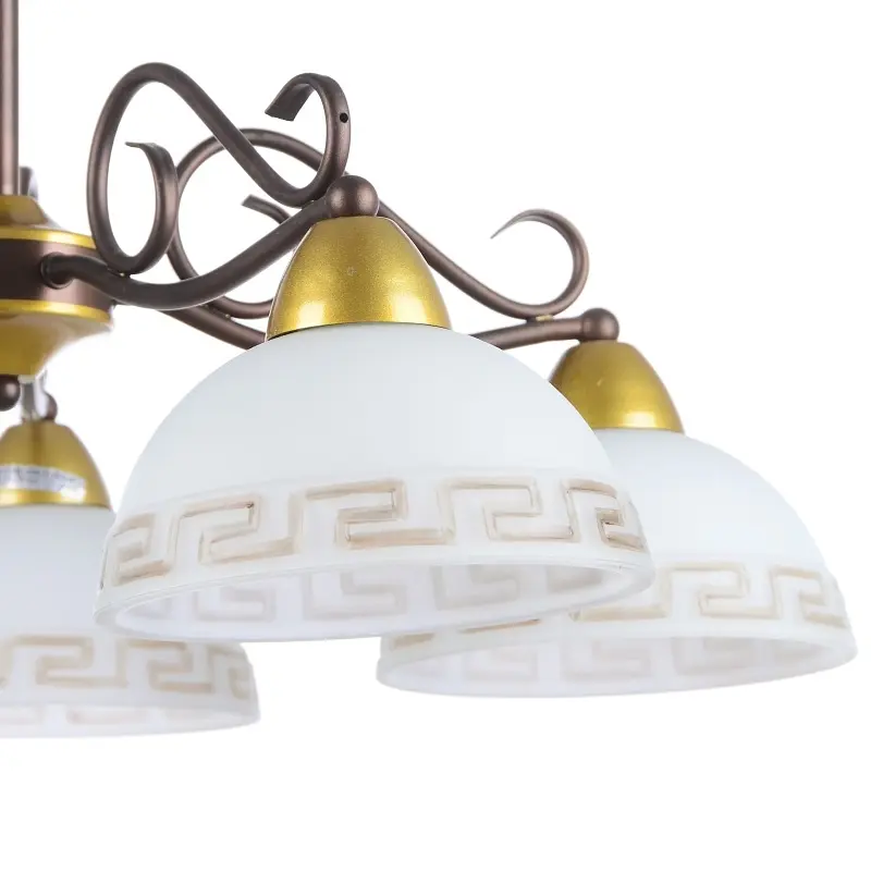 Люстра потолочная Brille кованая E27 60W BR (BKL-429C/5) - фото 3