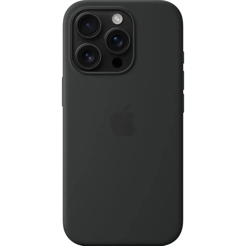 Чохол Silicone Case with MagSafe для Apple iPhone 16 Pro Black AAA [116597] - фото 4