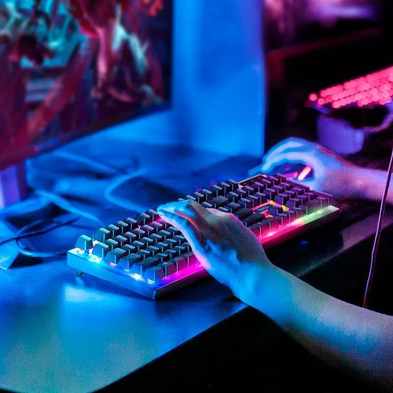 Набор - клавиатура и мышь - HOCO Luminous gaming keyboard and mouse set GM18 - фото 7