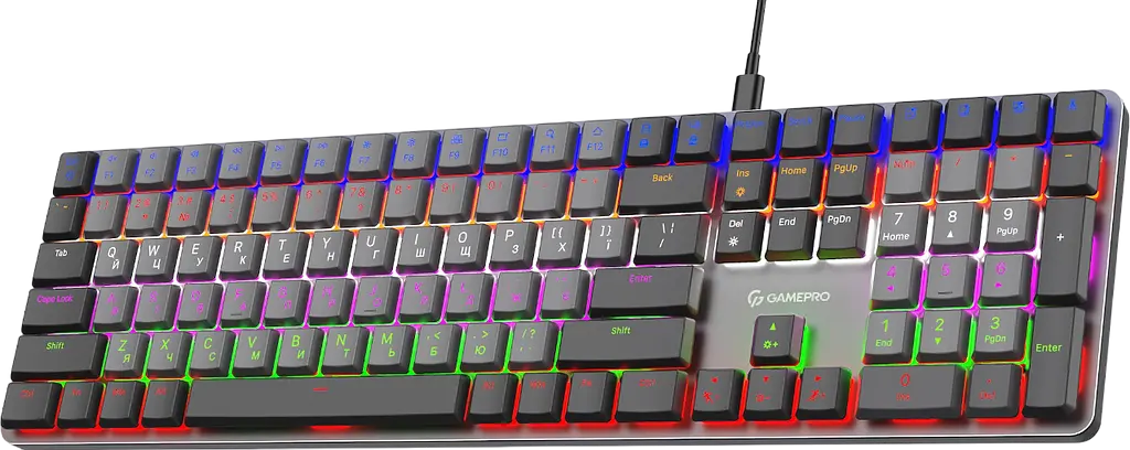 Клавіатура GamePro MK145R Red Swich RGB Dark Gray - фото 2