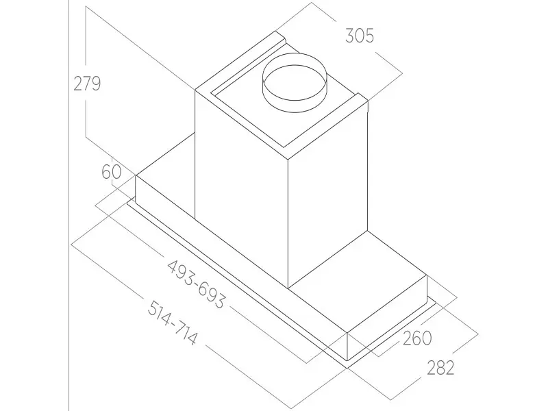 Витяжка вбудована Elica HIDDEN ADVANCE PLUS @ IX/A/72 - фото 3