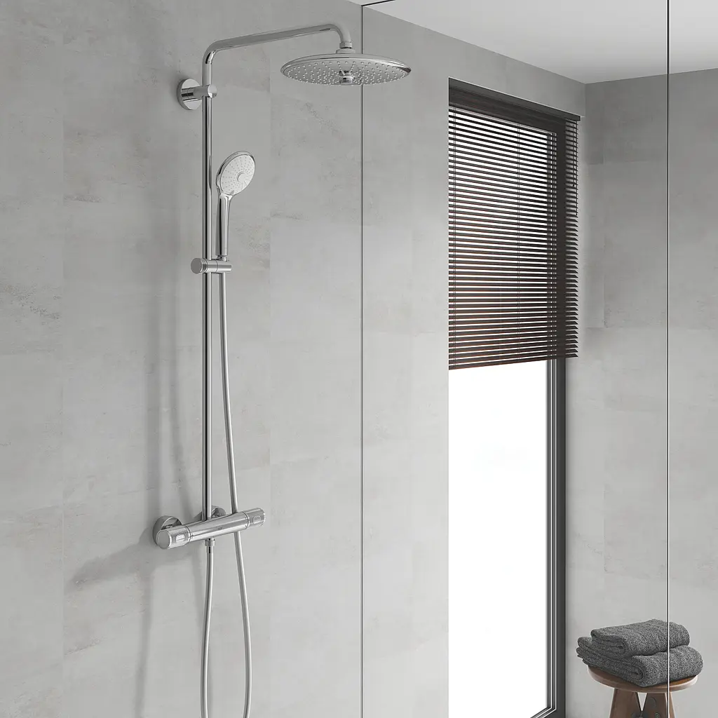 Душова система з термостатом Grohe Euphoria System 27615002, Хром - фото 10