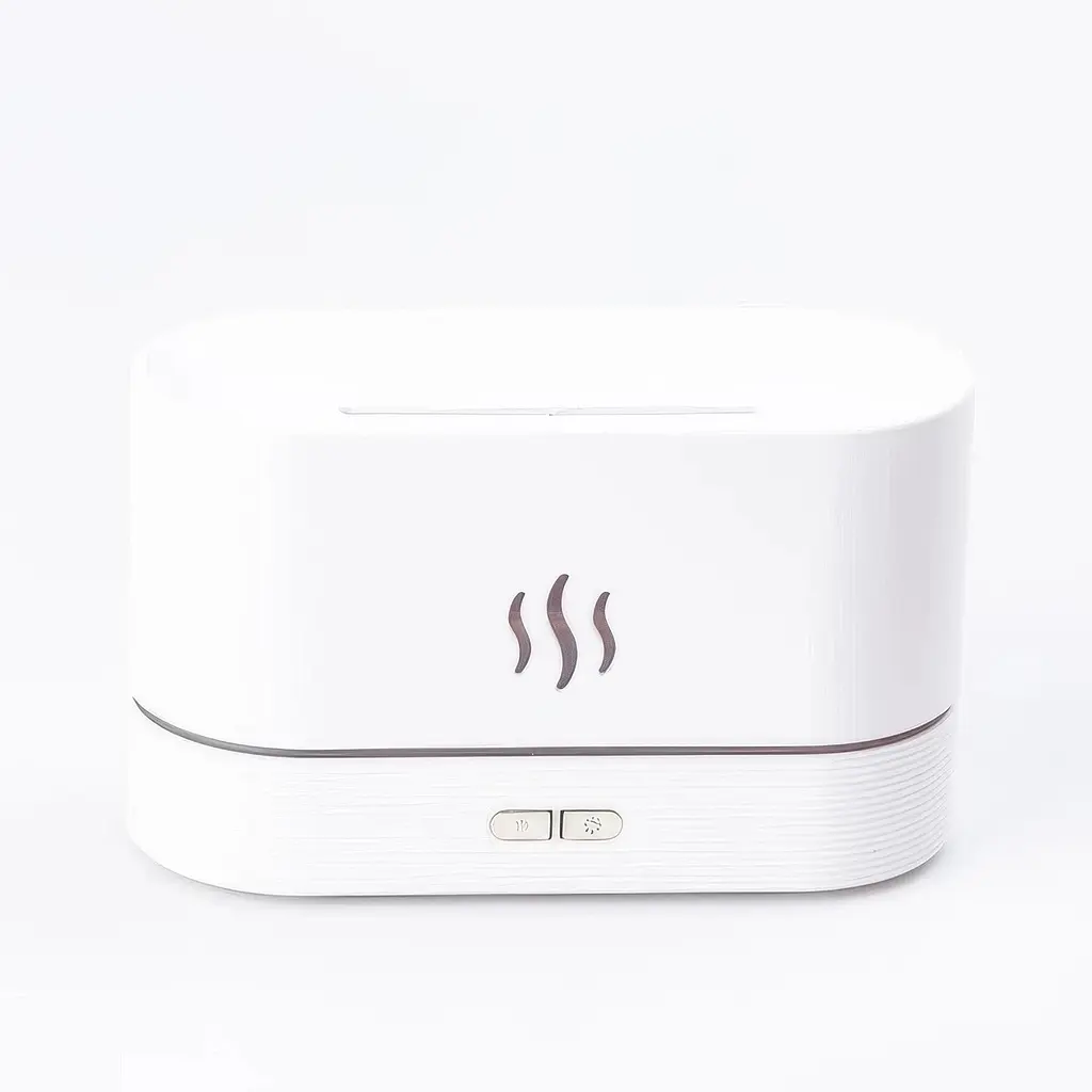 Ультразвуковий зволожувач повітря Flame Aroma Diffuser Білий, аромадифузор з підсвіткою (NS) - фото 2