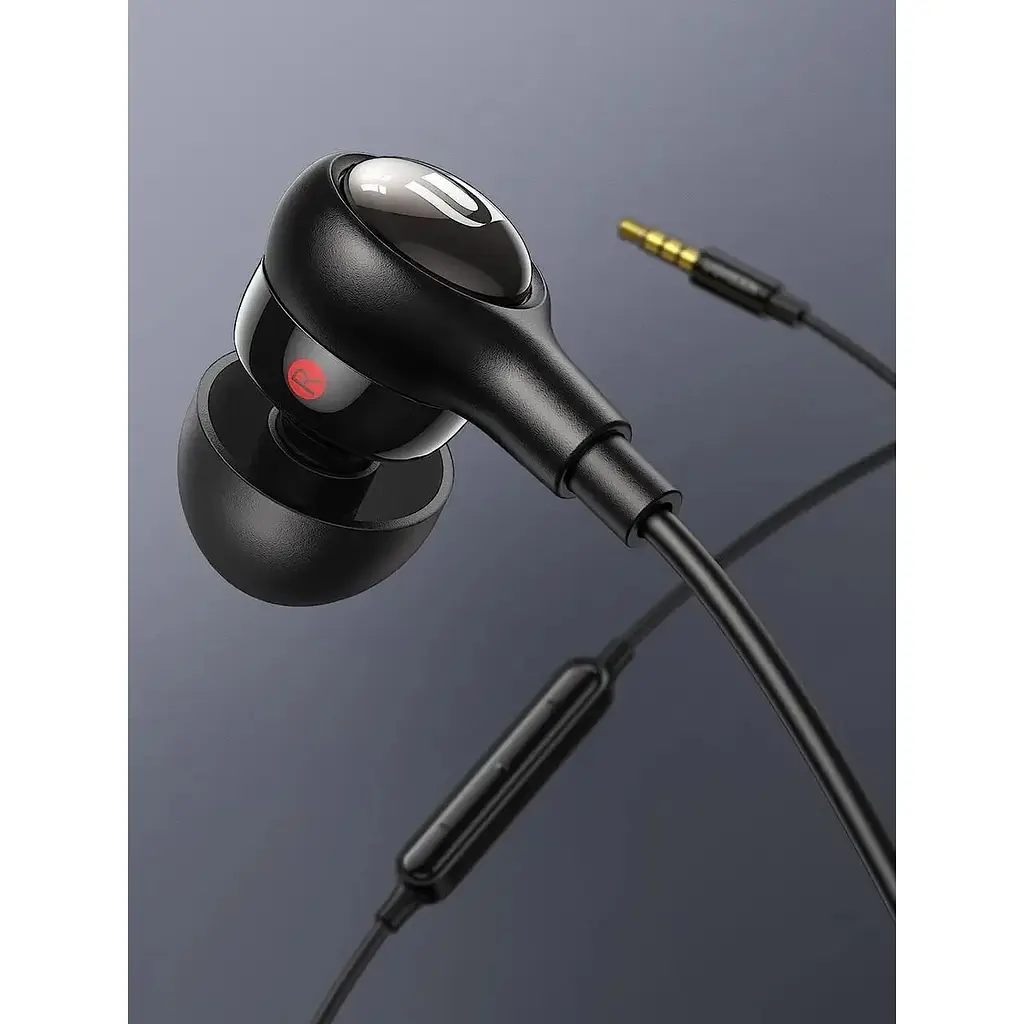 Наушники Ugreen EP103 HiTune 3.5 mm с микрофоном черные (30637) - фото 2